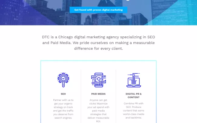 Screenshot of the Digital Third Coast Website