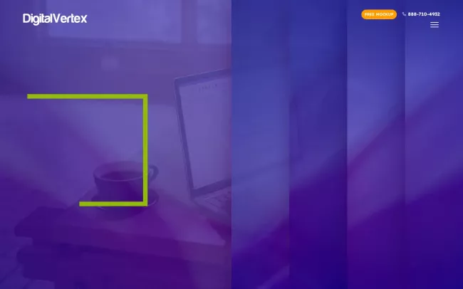 Screenshot of the Digital Vertex Website