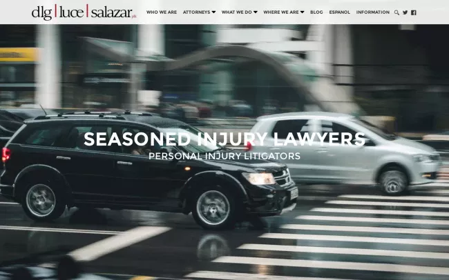 Screenshot of the DLG Luce Salazar Website