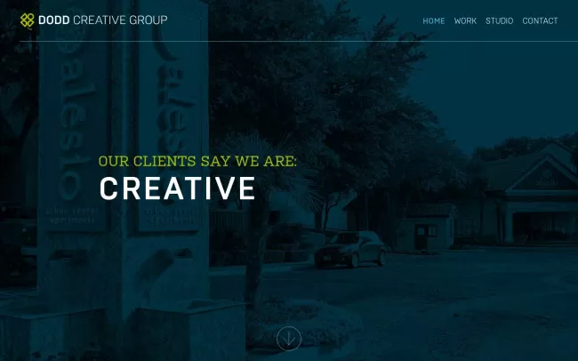 Screenshot of the Dodd Creative Group Website