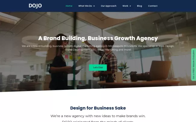 Screenshot of the The DOJO Group Website