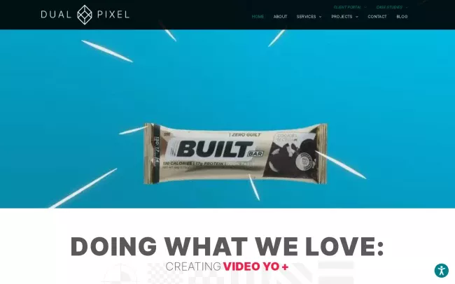 Screenshot of the Dual Pixel Designs LLC Website