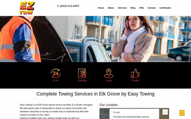 Easy Towing is an Elk Grove
