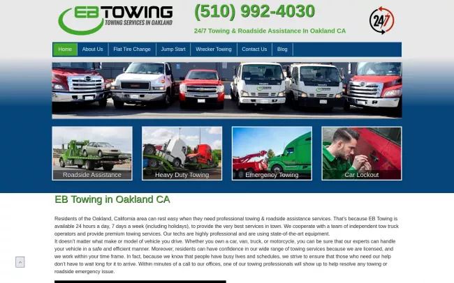 EB Towing Oakland | 24/7 Towing & Roadside Assistance In Oakland CA