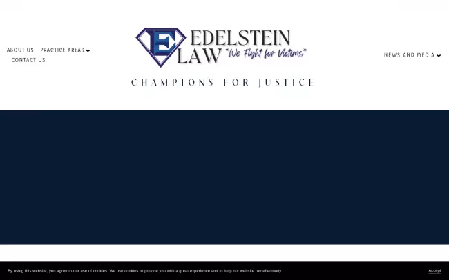 Screenshot of the Edelstein Law LLP Website