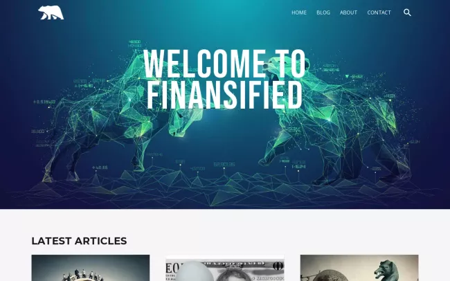 Screenshot of the Finansified Blog