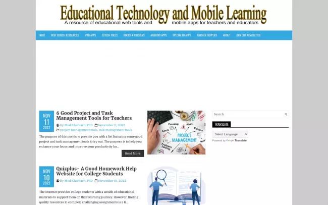 Educational Technology and Mobile Learning
