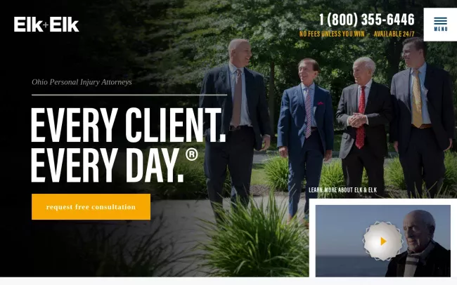 Screenshot of the Elk + Elk Co., Ltd. Website