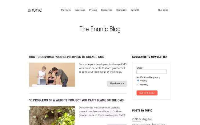 The Enonic Blog