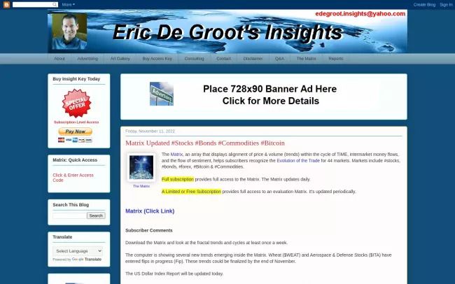 Eric De Groot's Insights