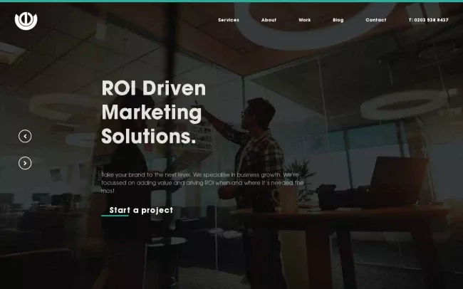 Screenshot of the Ever Increasing Circles Website