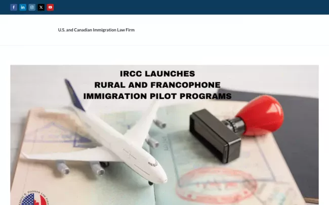 Screenshot of the Faryal R. Poonah Law Firm - Immigration Services Blog