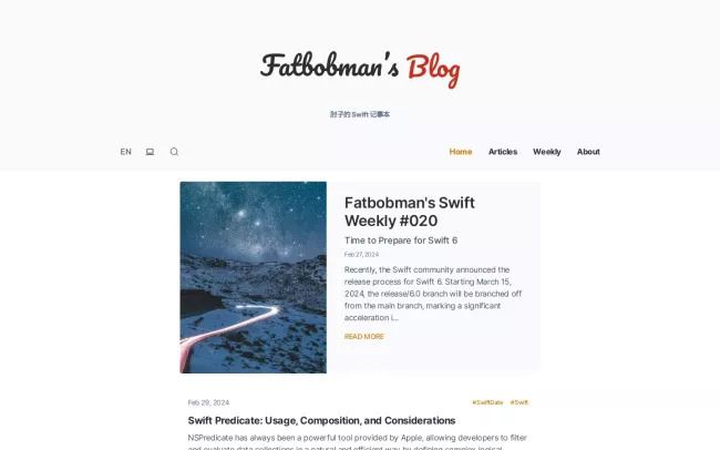 Fatbobman's Blog