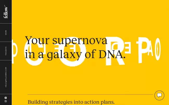 Screenshot of the fellow inc. Website