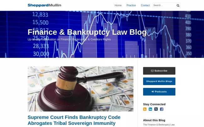 Finance & Bankruptcy Law Blog | Sheppard Mullin Richter & Hampton LLP