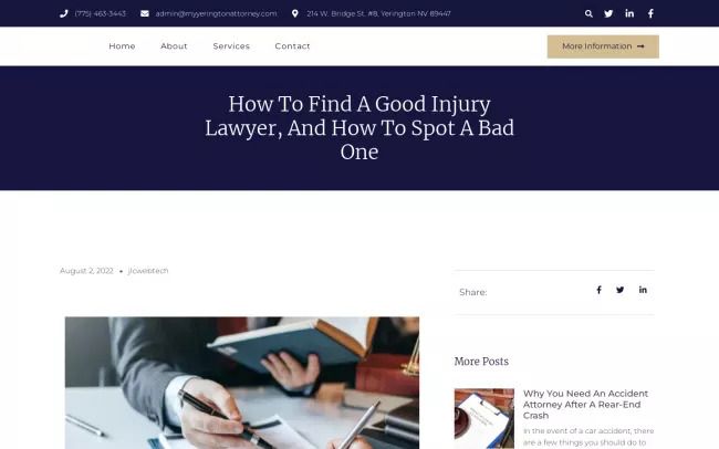 How to Find a Good Injury Lawyer, and How to Spot a Bad One