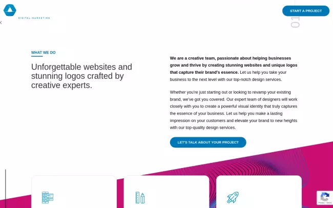 Screenshot of the FOG Digital Marketing Website
