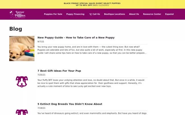 Forever Love Puppies Blog