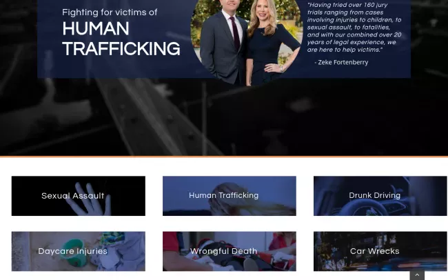 Screenshot of the Fortenberry Firm PLLC Website