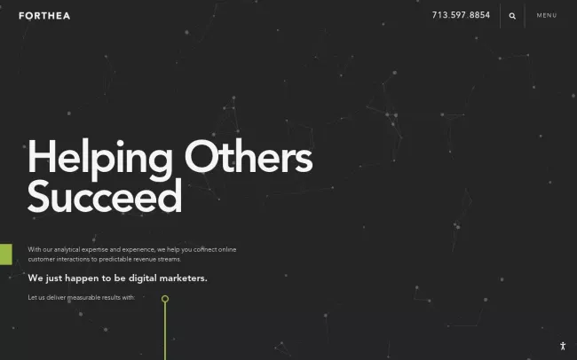 Screenshot of the Forthea Digital Marketing Website