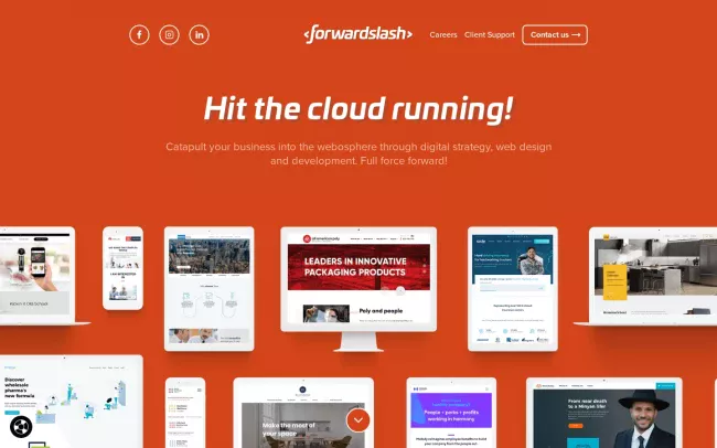 Screenshot of the Forwardslash Website