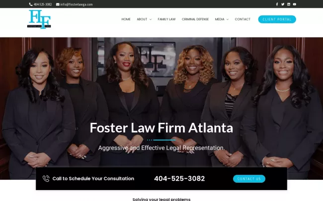 Screenshot of the Foster Law Firm, LLC Website