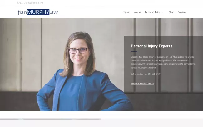 Screenshot of the Fran Murphy Law PLC Website