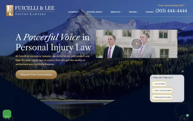 Screenshot of the Fuicelli & Lee Website