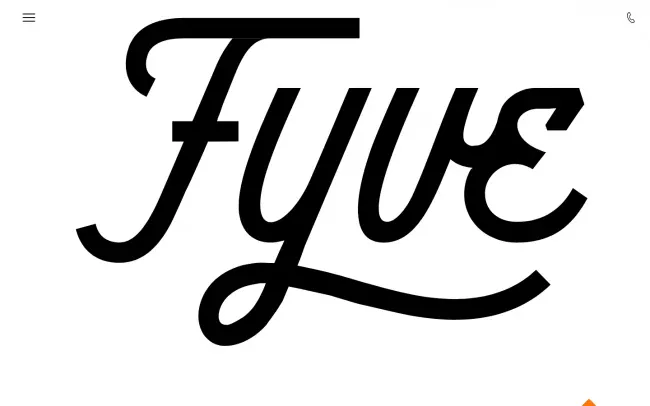 Screenshot of the FYVE Marketing Website