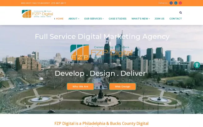 Screenshot of the FZP Digital Website