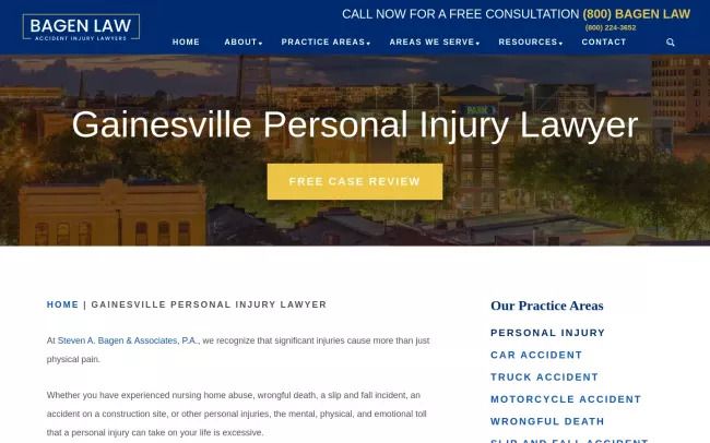Gainesville Personal Injury Lawyer - Bagen Law
