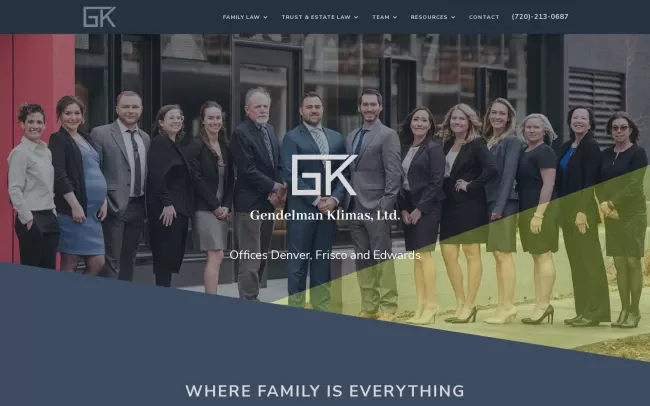 Screenshot of the Gendelman Klimas Edwards Ltd. Website