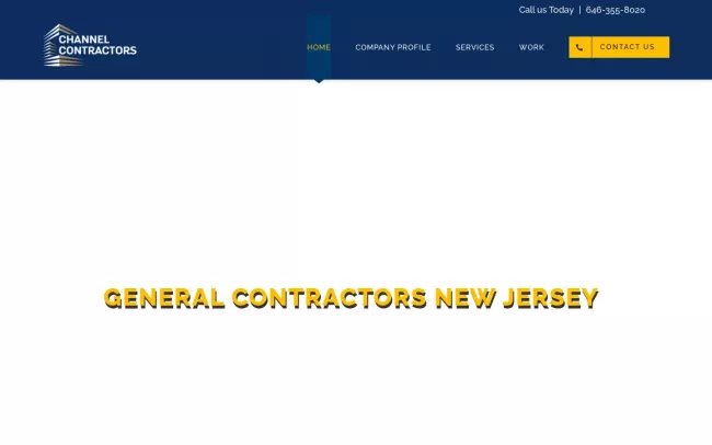 Screenshot of the Channel Contractors Website