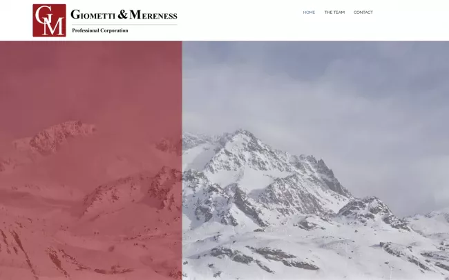 Screenshot of the Giometti & Mereness P.C. Website