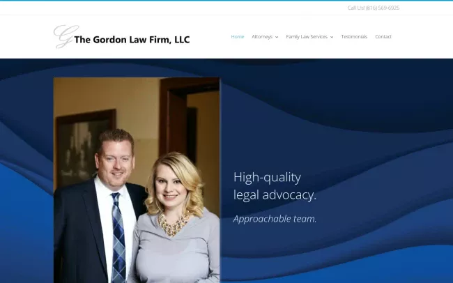 Screenshot of the The Gordon Law Firm, LLC Website