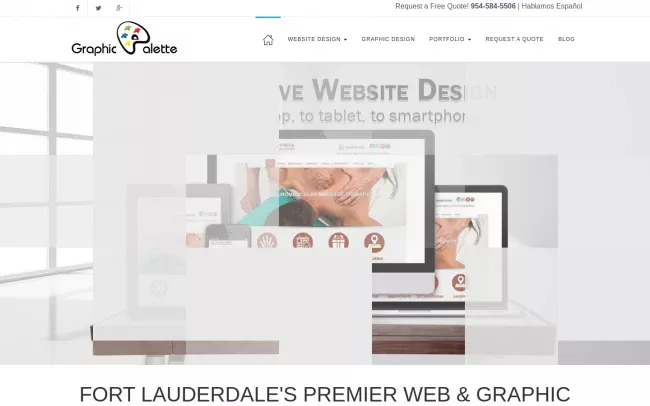 Screenshot of the Graphic Palette Website