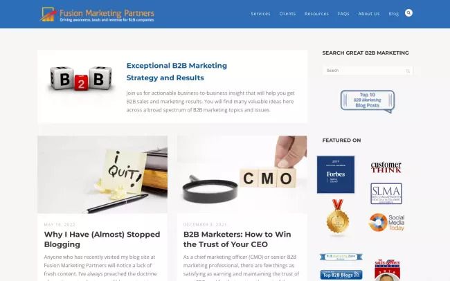 Great B2B Marketing Blog