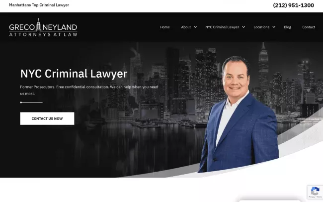 Screenshot of the Greco Neyland, PC Website