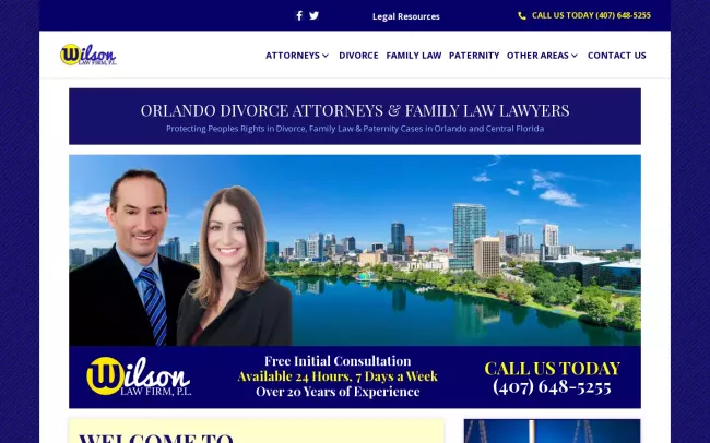Screenshot of the Gwen J. Cryer, Attorney at Law Website
