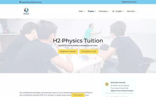 H2 Physics Tuition