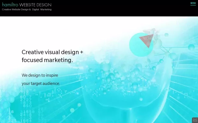 Screenshot of the Hamiltro Website Design Website
