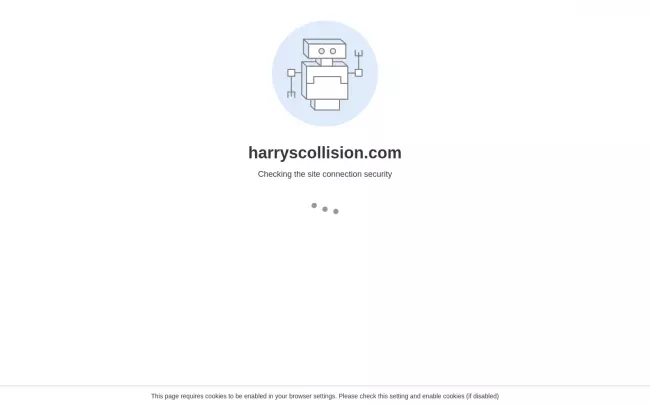 Screenshot of the Harry's Auto Collision Website