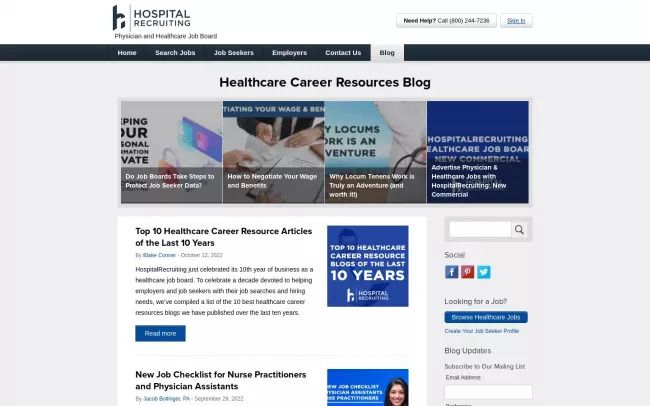 Healthcare Career Resources Blog