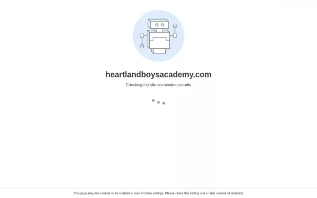Screenshot of the Heartland Boys Academy Website
