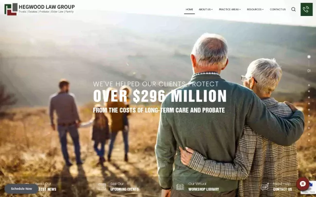 Screenshot of the Your Legacy Legal Care - Houston Estate Planning Attorneys Website