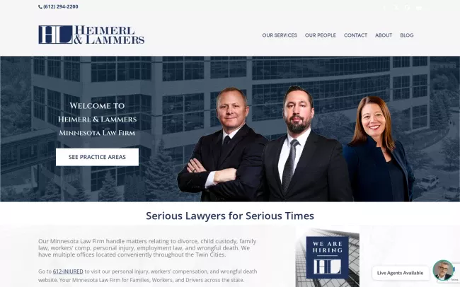 Screenshot of the Heimerl & Lammers Website