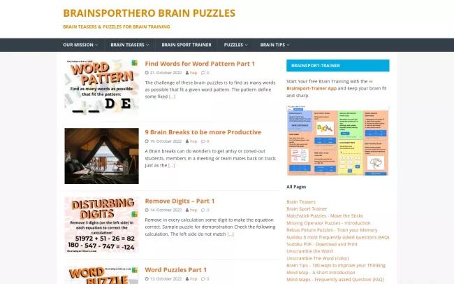 Be a Hero – Brain Teasers for your Training 