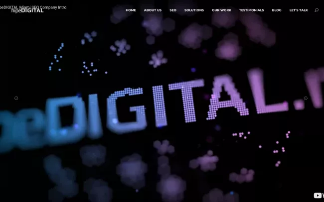 Screenshot of the hipeDIGITAL Website