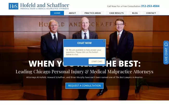 Screenshot of the Hofeld and Schaffner Website