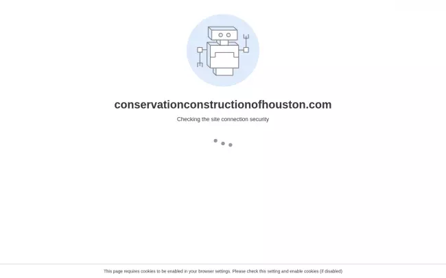 Screenshot of the Conservation Construction of Houston Website